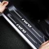 RIDGOEL 4 Pezzi Adesivi per Battitacco per Kia Niro, Adesivi Soglia Auto in Fibra di Carbonio Protezioni per Davanzali per Porte Auto (Niro)