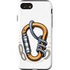 Mountain Climbing Climber Gifts Custodia per iPhone SE (2020) / 7/8 Carabiner Rope Climbing Mountaineering Climber Gear