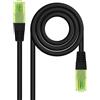 NANOCABLE 10.20.1425-BK - Cavo di rete patch, Cat.6 UTP AWG26 CCA, Nero, 25 m