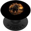 Untamed Horizon Collection American Bisonte Tramonto Fauna Selvatica Arte Buffalo Maestoso PopSockets PopGrip Adesivo
