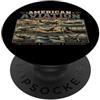 America by Design: 1776-2026 Co. Aviazione americana superiore all'orizzonte PopSockets PopGrip Adesivo