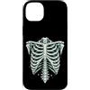 Skeleton Rib Cage Halloween Anatomy Goth Custodia per iPhone 14 Plus Gabbia toracica vintage scheletro Halloween Gothic Anatomy Art