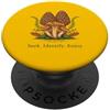 Wild Fungi And Botany Graphic Morel Chanterelle Funghi Hunter Micologia Arte PopSockets PopGrip Adesivo