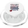 Funny 4th Of July Patriotic Costume T Sh Divertente maglietta con scritta 4th of July Independence Fireworks PopSockets PopGrip per MagSafe