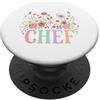 Kitchen Garden Artistry Chef - Cucina da giardino con motivo floreale PopSockets PopGrip Adesivo