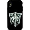 Skeleton Rib Cage Halloween Anatomy Goth Custodia per iPhone X/XS Gabbia toracica vintage scheletro Halloween Gothic Anatomy Art