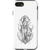 Wholesome Sketch Co Custodia per iPhone SE (2020) / 7/8 Artemide Dea Greca Caccia alla Luna Cervo Mitologia Opera d'arte