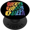 Regenbogen Liebe LGBTQ Stolz Statement Queer Queer Queer Gay Pride Festival LGBTQ PopSockets PopGrip Adesivo