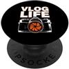 Tech Lover Retro Camera Lover Sarcastic Divertente Vlog Life Dicendo Per I Creatori Di Contenuti PopSockets PopGrip Adesivo