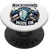 Cercatore Di Minerali Cacciatore Di Foss Rockhound Mode On Rockhounding Cercatore Minerali PopSockets PopGrip Adesivo