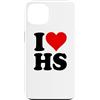 I HEART LOVE HS Custodia per iPhone 13 AMO UN CUORE, LUI È SUO.
