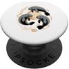 Manatees Manatee Lover Gifts Three Manatee Moon Sea Cow Ocean Animal Parody PopSockets PopGrip Adesivo