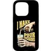 Grandio Design Beer & Alcohol Lover Drin Custodia per iPhone 15 Pro Funny Beer Lover I Make Pour Decisions Hands - Bottiglia da pinta