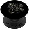 Cat Rider A Dragon Medieval Shirt Fantasy Warrior - Cavaliere Drago Cavaliere Medievale PopSockets PopGrip Adesivo