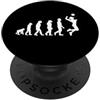 Women's Volleyball / Volleyball Players Evoluzione dell'umanità di pallavolo femminile/giocatore di pallavolo PopSockets PopGrip Adesivo