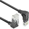 ACT Cavo di rete CAT6A ad angolo di 90°, U/UTP LSZH, cavo LAN sottile, 3,6 mm, sottile, cavo Ethernet flessibile con connettore RJ45, per l'uso in data center, 2 metri, dal basso verso l'alto DD7902
