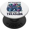 Cercatore Di Minerali Cacciatore Di Foss Pockets Are Full Of Treasure Rockhounding Cercatore Minerali PopSockets PopGrip Adesivo