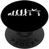Gymnastic Bars Evolution / Funny Sports Barre da ginnastica evoluzione dell'umanità, design sportivo divertente PopSockets PopGrip Adesivo