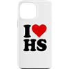I HEART LOVE HS Custodia per iPhone 13 Pro Max AMO UN CUORE, LUI È SUO.