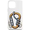 Mountain Climbing Climber Gifts Custodia per iPhone 13 Pro Max Carabiner Rope Climbing Mountaineering Climber Gear