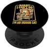 Cozy Feline Crafts Mi dispiace, non posso andare al coperto, amante del lavoro a maglia per gatti PopSockets PopGrip Adesivo