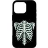 Skeleton Rib Cage Halloween Anatomy Goth Custodia per iPhone 16 Pro Gabbia toracica vintage scheletro Halloween Gothic Anatomy Art
