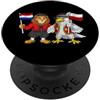 Netherlands Poland Heritage Bandiera Paesi Bassi Polonia Radici olandesi polacca PopSockets PopGrip Adesivo