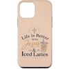Coffee And Jesus Custodia per iPhone 12 mini Gesù Latte ghiacciato Christian Coffee Lover Faith
