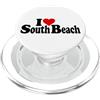 LOVE OF SOUTH BEACH HEART MIAMI FLORIDA I LOVE HEART SOUTH BEACH SOBE MIAMI BEACH FLORIDA PopSockets PopGrip per MagSafe