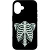 Skeleton Rib Cage Halloween Anatomy Goth Custodia per iPhone 16 Gabbia toracica vintage scheletro Halloween Gothic Anatomy Art