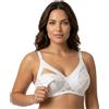 Mysanity Reggiseno Allattamento con pizzo rebrodè coppa DD Bianco
