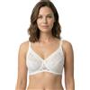 Mysanity Reggiseno Allattamento con pizzo rebrodè coppa D Bianco