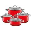Silit Silargan® Passion Topf-Set, 4-teilig, Red 3201112978 4004633297093