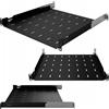 Stalflex Scaffale per server RACK 19" 1U 450-610 mm Scaffale per armadio RACK regolabile nero Stalflex