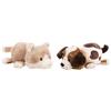 NICI Peluche Nici gatto e cane da 25 cm con funzione reversibile
