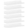Lifewit Mensole Galleggianti per Parete, Pacco da 6 Scaffali in Plastica Bianco 38 cm Decorazione per Stanza come Libreria/Esposizione di Dischi in Vinile/Foto in Camera da Letto, Soggiorno, Bagno