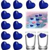 Meenewching 12 Pezzi Candele Galleggianti a Forma di Cuore, Impermeabili, Grandi, 50x45x28mm, Inodore, Durata Circa 3 Ore, Portacandele, per Matrimonio, Piscina, San Valentino