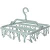 YKKJ Appendino Calzini Pieghevole，Stendibiancheria salvaspaziocon 32 mollette in plastica per calze, biancheria intima, reggiseni, vestiti per bambini.(verde chiaro)