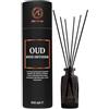 AROMATIKA trust the power of nature Diffusore Oud 100 ml - Fragranza Intensa e Duratura - Aromaterapia - Fragranza per Casa - Profumo per interni - Ricarica Diffusore di Aromi - Reed Diffuser Oud