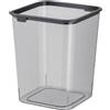 DimyFew 15L Bidoni della Spazzatura da Cucina, Contenitori per Snack Aperti, Bidoni della Polvere Perfetti per Uffici, Nero E Grigio