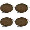 LEEWYOU 4 Pezzi Cordoncini di Ricambio con Coulisse, Cordoncino per Pantaloni Cotone con Cordoncino per Infila Flessibile per Pantaloni Della Tuta Felpe con Cappuccio Scrubs Giacche (Marrone scuro)