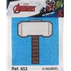 Haberdashery Online Kit punto croce per bambini, Mjolnir-Thor. Kit mezzo punto 18x15 cm. Kit ricamo a mano prestamato con filo e ago