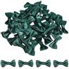 QUARKZMAN 100Pz Fiocchetti Verde Scuro 1.2 x 0.6 Mini Fiocco di Nastro Piccoli Fiocchi Raso Multicolori Ingrosso per DIY Cucito Scrapbooking Regalo Presente Decorazione Casa Natalizi