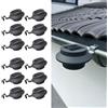 Hossi's Wholesale 12 lampade solari per grondaie, antracite, bianco caldo