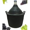 Buyglass Damigiana Litri 54 con Cesto plastica Completa di Tappo