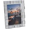 DONOUCLS Cornice portafoto per matrimonio, in cristallo, 13 x 18 cm, lussuosa cornice con diamanti come ricordo, elegante vetro, vetrina per regali di anniversario, decorazione da tavolo con sfaccettature