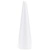 Generic - Cono in polistirolo, 30 cm, per fai da te, in schiuma, a forma di cono bianco, per modellismo, fai da te, Natale, decorazioni per la casa