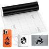 Kayuneed Smart Vinyl Permanent for Cricut Explore 3/Maker 3, 33 x 300 cm, Smart Adhesive Vinyl Permanent, Plotter Pellicola autoadesiva in vinile per plotter fai da te, decorazione per fai da te (nero)