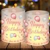 Epokus 12 portacandele decorativi per anniversario, decorazioni da tavola di buon compleanno, decorazioni di compleanno per uomo e donna per candele e tea light
