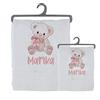 Generico Set 2 asciugamani bagno personalizzati 100% cotone made in Italy asciugamano viso asciugamano ospite bianco con stampa personalizzata idea regalo bagno doccia biancheria casa bambina bebè 10